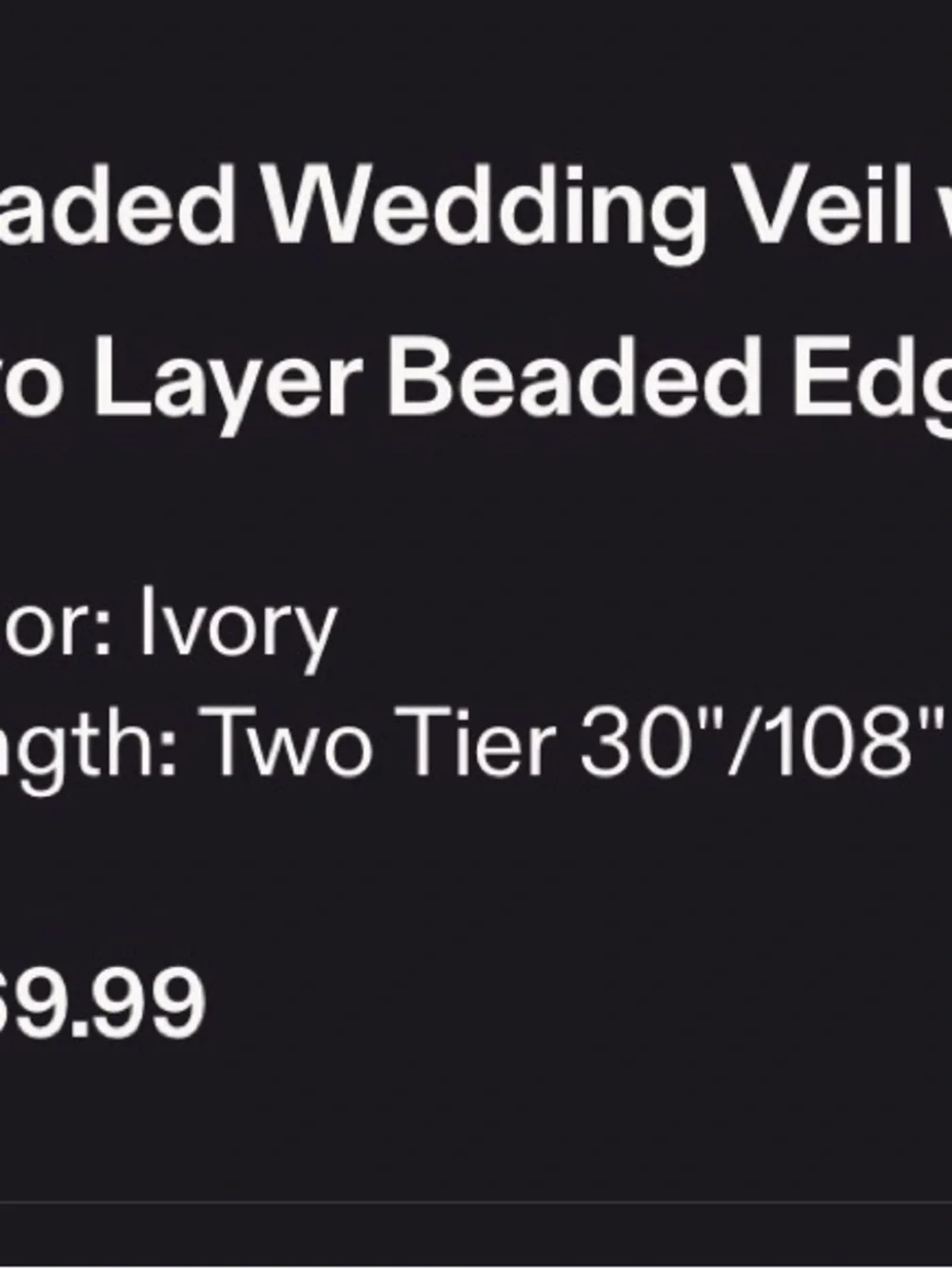 Pearl beaded wedding veil with blusher